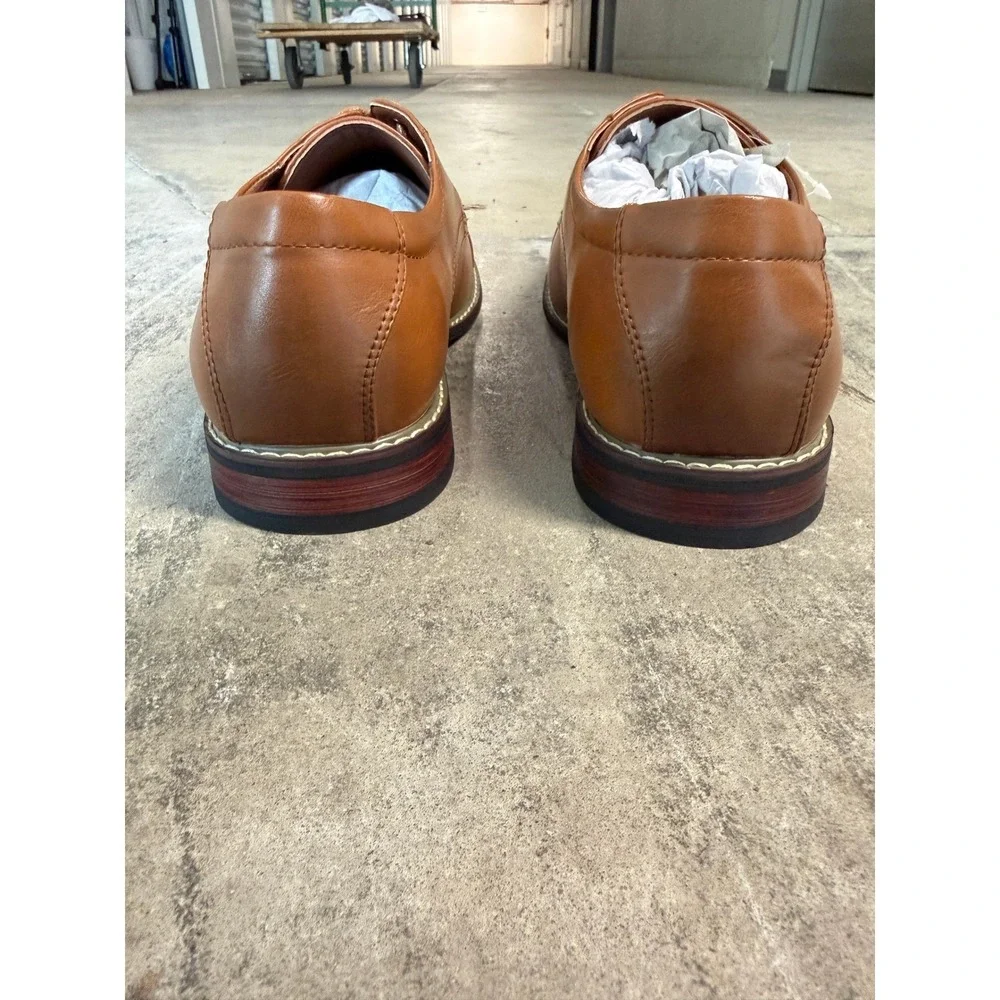 MERIDOS Cap Toe Derby Dress Shoes Classic Brown‎ Size 11 JD01 Business Formal